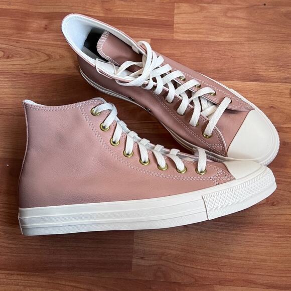 NEW Womens Size 10 Converse All Star Chuck Taylor CTAS High Top Leather Shoes - Picture 4 of 9